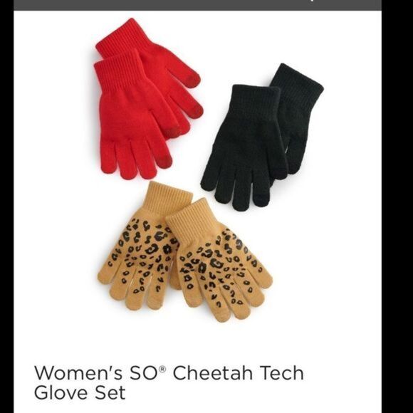 SONOMA winter set sherpa Pom beanie with 3 pairs gloves Womans OSFM che… - Picture 5 of 10